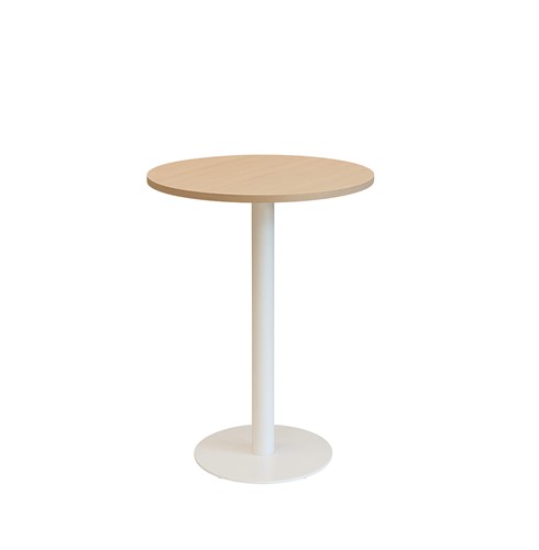 Kolom hoge tafel rond Ø80 cm, ronde voet Ø50 cm, vaste hoogte 110 cm