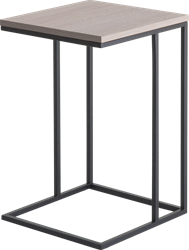 Huislijn frame Lounge tafel, vierkant 38 x 38 cm, op gelast frame 15 mm, hoogte 60 cm