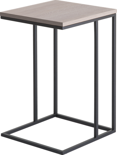 Huislijn frame Lounge tafel, vierkant 38 x 38 cm, op gelast frame 15 mm, hoogte 60 cm