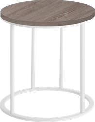 Huislijn frame lounge tafel Ø40 cm, op gelast frame Ø15 mm, hoogte 42 cm