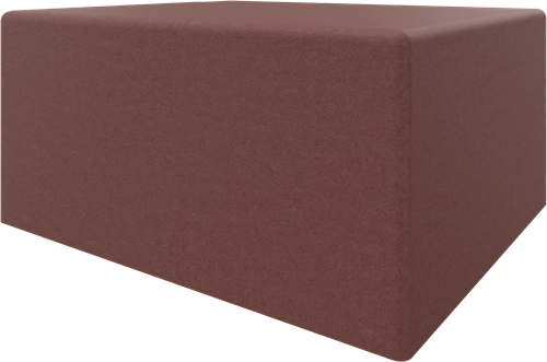 Poef, recht 120 x 100 cm, hoogte 60 cm