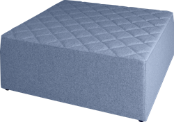 Poef, vierkant 80 x 80 cm, hoogte 48 cm