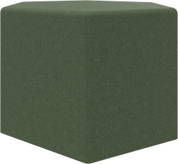 Poef, zeshoek 80 cm, hoogte 60 cm