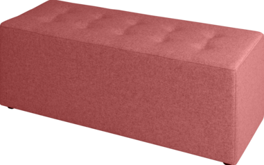 Poef, recht 120 x 60 cm, hoogte 60 cm