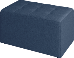 Poef, recht 80 x 60 cm, hoogte 60 cm
