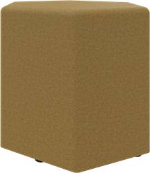 Poef, zeshoek 60 cm, hoogte 60 cm