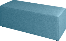 Poef, recht 120 x 45 cm, hoogte 60 cm