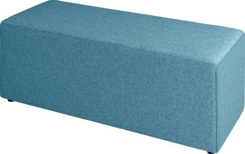 Poef, recht 120 x 45 cm, hoogte 60 cm