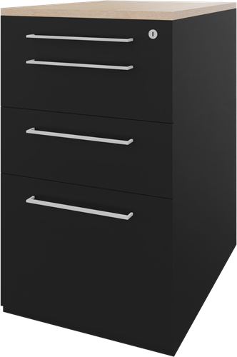Carré vast ladenblok 05, 1 pennenlade, 2 laden en 1 hangmappenlade, 44b x 60d x 75h