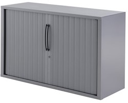 Huislijn Basic roldeurkast 72h x 120b x 43d cm, kunststof lamellen, stalen romp, 1 legbord