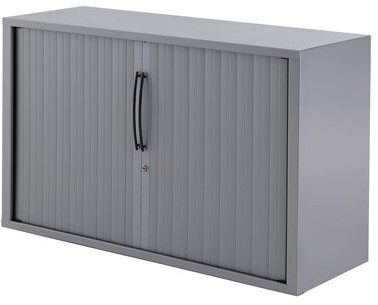 Huislijn Basic roldeurkast 72h x 120b x 43d cm, kunststof lamellen, stalen romp, 1 legbord