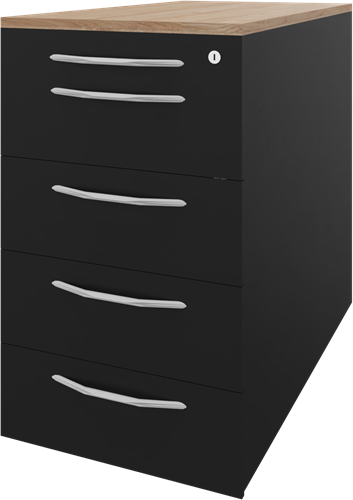 Basic vast ladenblok 05, 1 pennenlade en 4 laden, 44 br x 80 dp x 75 hg