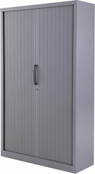 Huislijn Basic roldeurkast 198h x 120b x 43d cm, kunststof lamellen, stalen romp, 4 legborden