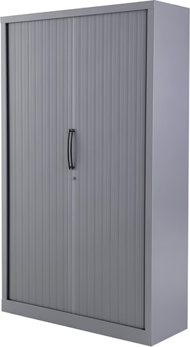 Huislijn Basic roldeurkast 198h x 120b x 43d cm, kunststof lamellen, stalen romp, 4 legborden