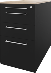 Carré vast ladenblok 05, 1 pennenlade, 2 laden en 1 hangmappenlade, 44b x 80d x 75h