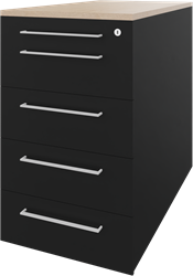 Carré vast ladenblok 05, 1 pennenlade en 4 laden, 44b x 80d x 75h