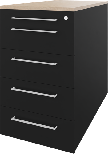 Carré vast ladenblok 05, 1 pennenlade en 4 laden, 44b x 80d x 75h