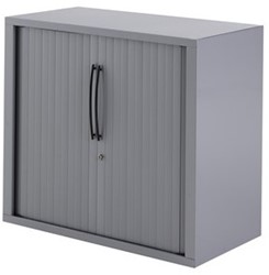 Huislijn Basic roldeurkast 72h x 80b x 43d cm, kunststof lamellen, stalen romp, 1 legbord