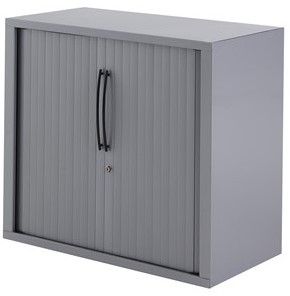 Huislijn Basic roldeurkast 72h x 80b x 43d cm, kunststof lamellen, stalen romp, 1 legbord