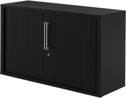 Huislijn Carré roldeurkast 72h x 120b x 43d cm, kunststof lamellen, stalen romp, 1 legbord