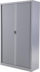 Huislijn Economy roldeurkast 198h x 120b x 43d cm, kunststof lamellen, stalen romp, 4 legborden