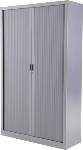 Huislijn Economy roldeurkast 198h x 120b x 43d cm, kunststof lamellen, stalen romp, 4 legborden