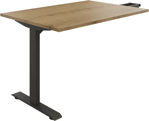 Huislijn flexframe aanbouw tafel recht L/R, 120 x 60 cm, elektrisch verstelbaar 65 - 130 cm