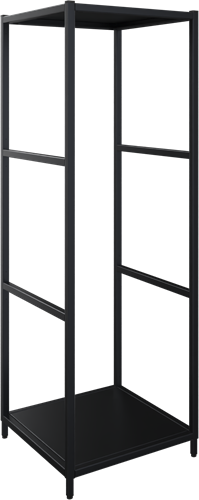 Flexwall frame 124 hg x 41 br x 43 dp, indeling 1-vaks en inclusief 2 legborden