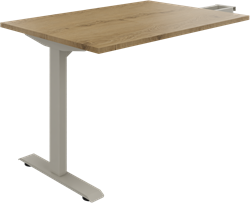 Huislijn flexframe aanbouw tafel recht L/R, 120 x 80 cm, elektrisch verstelbaar 65 - 130 cm