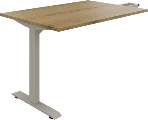 Huislijn flexframe aanbouw tafel recht L/R, 120 x 80 cm, elektrisch verstelbaar 65 - 130 cm