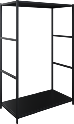 Flexwall frame 124 hg x 80 br x 43 dp, indeling 1-vaks en inclusief 2 legborden