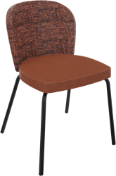 Rondo 4-poots metaal Ø 21/12 mm, hoge rug, zithoogte 46 cm