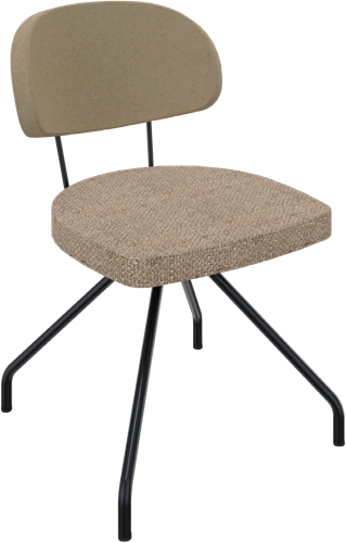 Rondo 4-teens, metaal Ø 21/12 mm, lage rug, zithoogte 46 cm