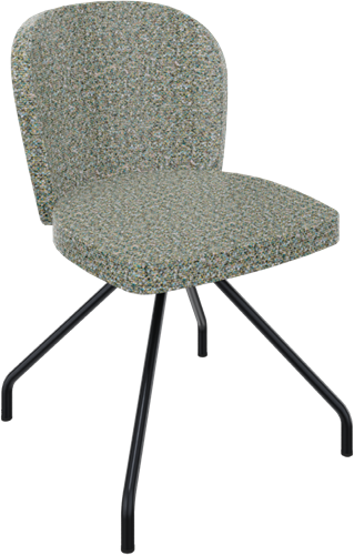 Rondo 4-teens, metaal Ø 21/12 mm, hoge rug, zithoogte 46 cm