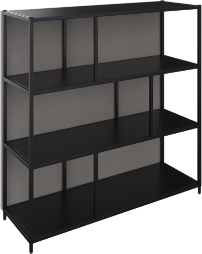 Flexwall akoestisch achterhangend paneel 3 OH, 119 br x 119 hg, 32 mm dikte, volledig gestoffeerd