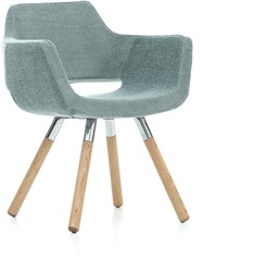 Nano stoel, houten poten