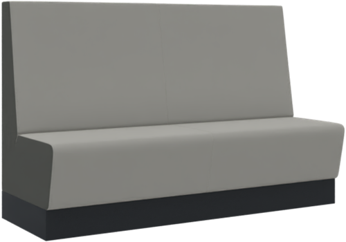 Aura café hoog bench, 3-zits compleet gestoffeerd, 180 cm breed