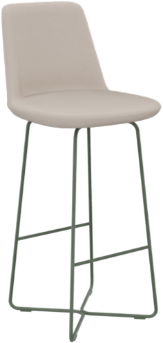 Hendrix bar stoel, draadstalen frame, zithoogte 75 cm