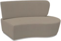 Pinto modulaire unit, gebogen, linkereind