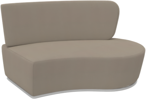 Pinto modulaire unit, gebogen, linkereind