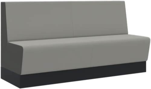 Aura café medium bench, 3-zits compleet gestoffeerd, 180 cm breed