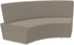 Pinto modulaire unit, gebogen middenstuk en concaaf