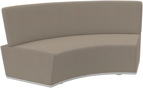 Pinto modulaire unit, gebogen middenstuk en concaaf