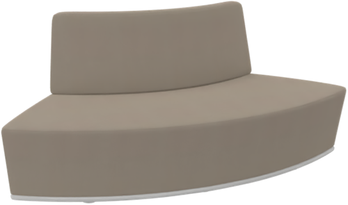 Pinto modulaire unit, gebogen middenstuk en convex