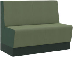 Aura café medium bench, 2-zits compleet gestoffeerd, 120 cm breed