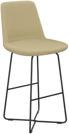 Hendrix buffet stoel, draadstalen frame, zithoogte 65 cm