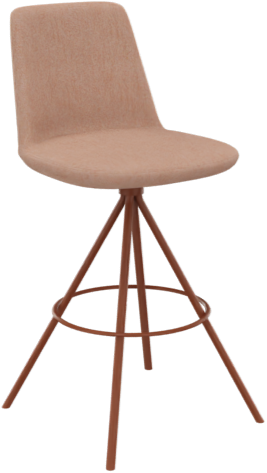 Hendrix buffet stoel, conisch 4-poots frame, zithoogte 65 cm