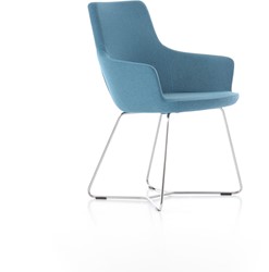 Hendrix mini stoel, lage rug, draadstalen frame