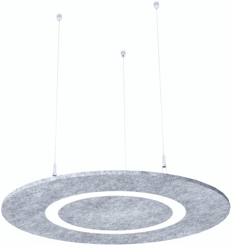Feltouch Plativity, Flat Cloud Lighting, Ø120 cm, aan/uit direct licht, incl. ophangset