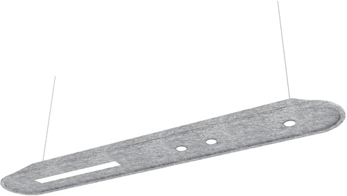 Feltouch Make Up, model Linear+Spot Suspended, 180 x 26 cm, aan/uit direct licht, incl. ophangset